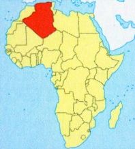 Алжир на карте