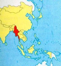 Бирма на карте