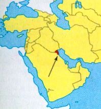 Кувейт на карте
