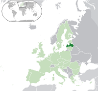 Латвия на карте